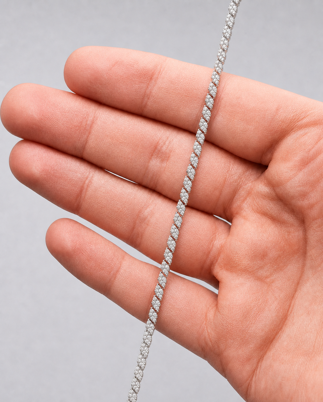 Tennis Pavé Bracelet VVS1 — Silver 925 ICED KYIV