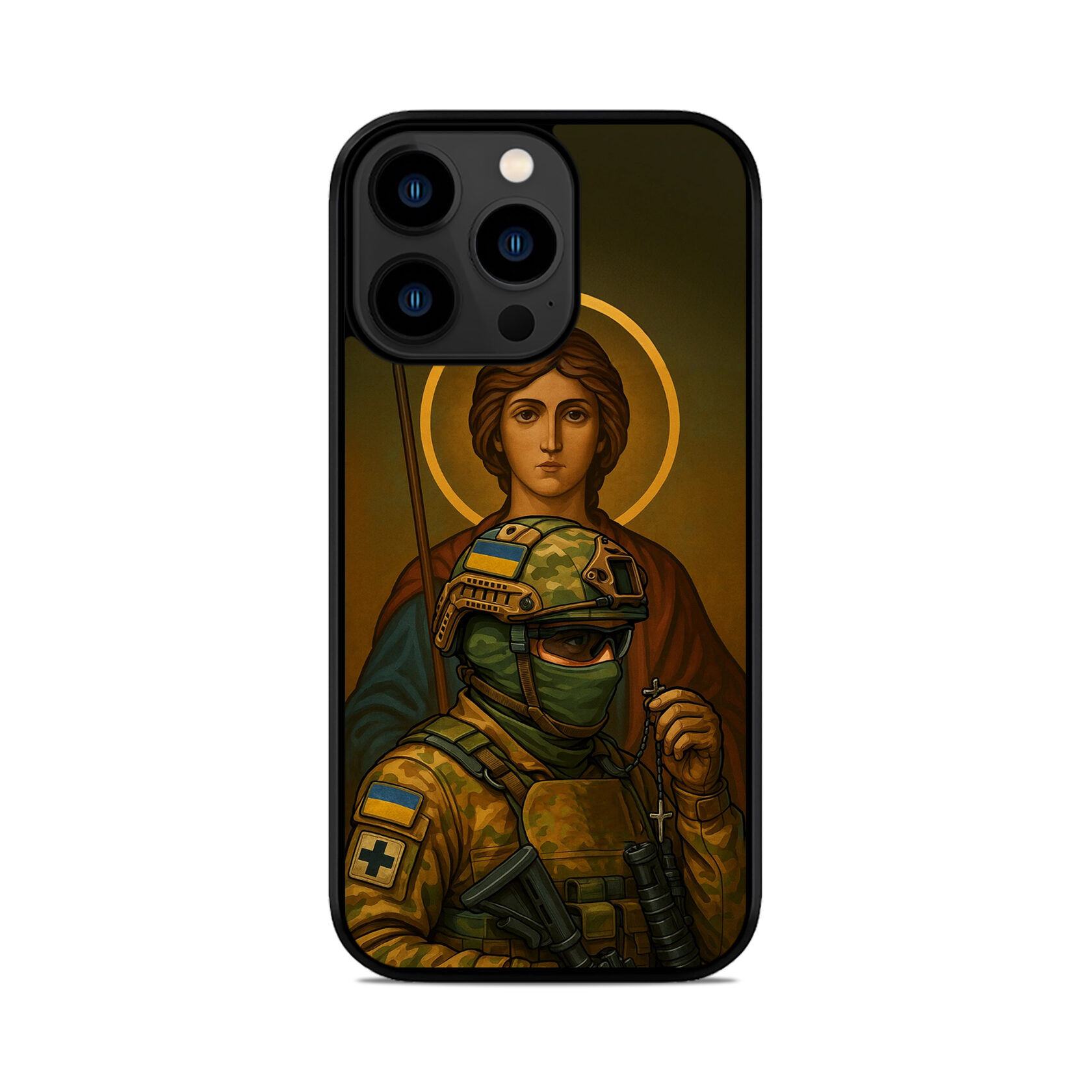 Чохол для iPhone, Samsung, Xiaomi, Huawei, Oppo, Realme АНГЕЛ ХРАНИТЕЛЬ ЗСУ