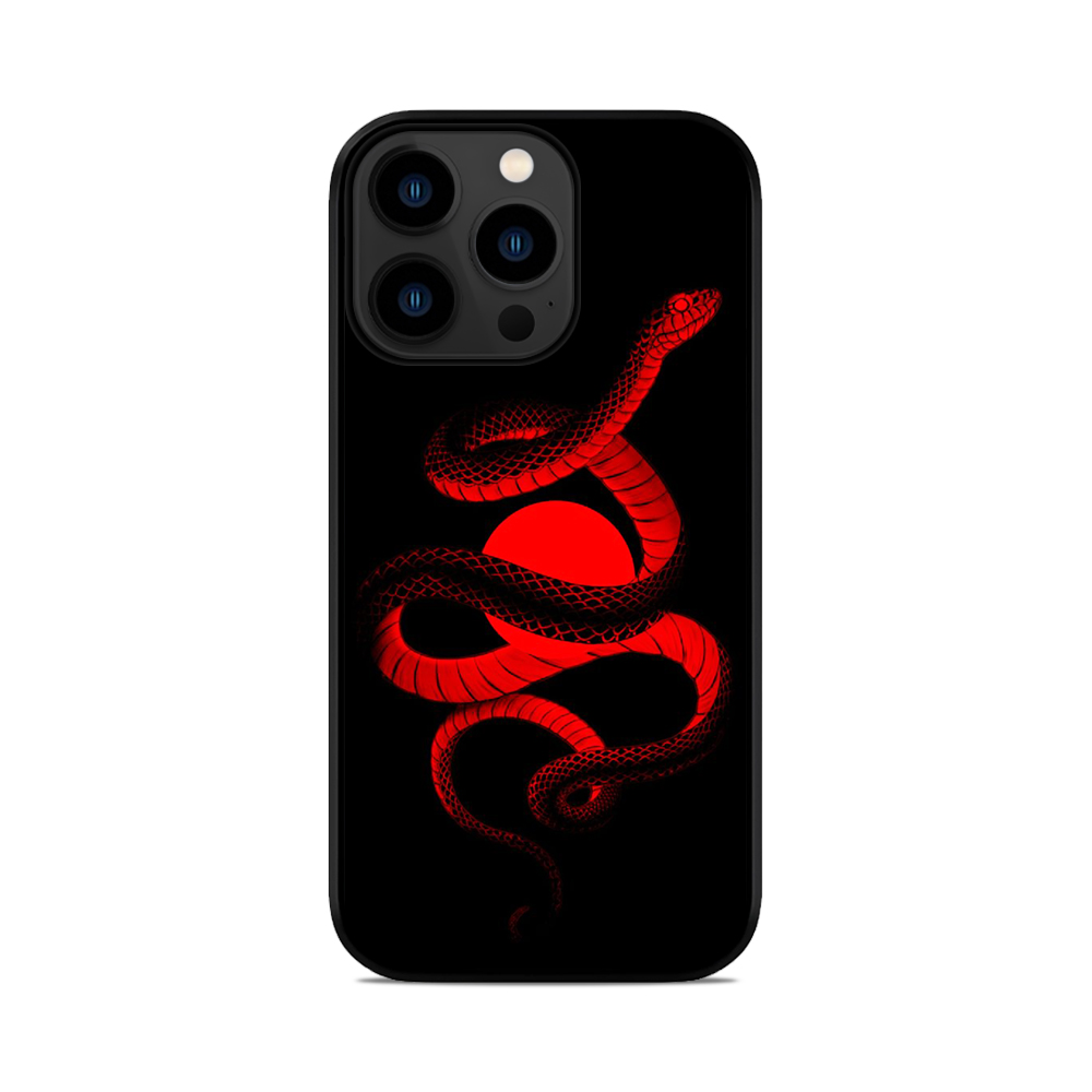 Чохол для iPhone, Samsung, Xiaomi, Huawei, Oppo, Realme Змія Червоне Сонце