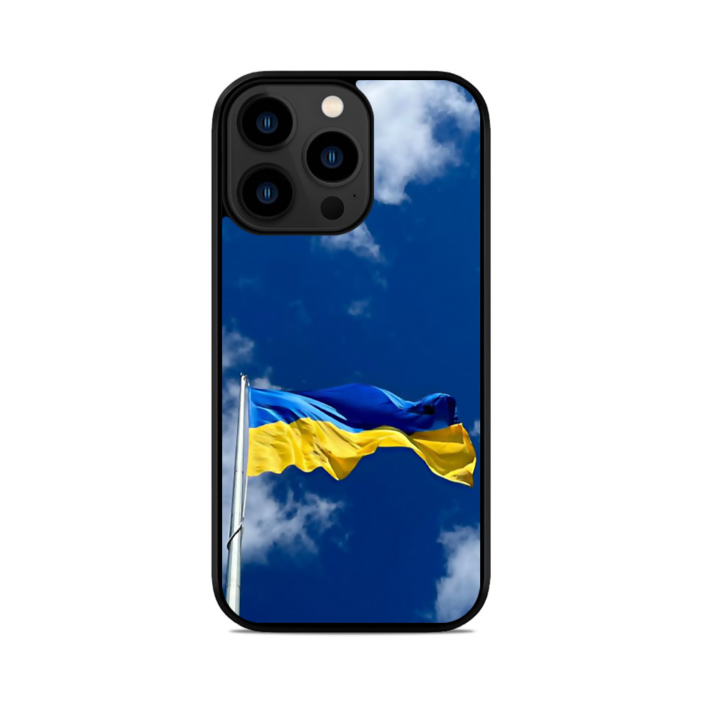 Чохол для iPhone, Samsung, Xiaomi, Huawei, Oppo, Realme Прапор України Небо
