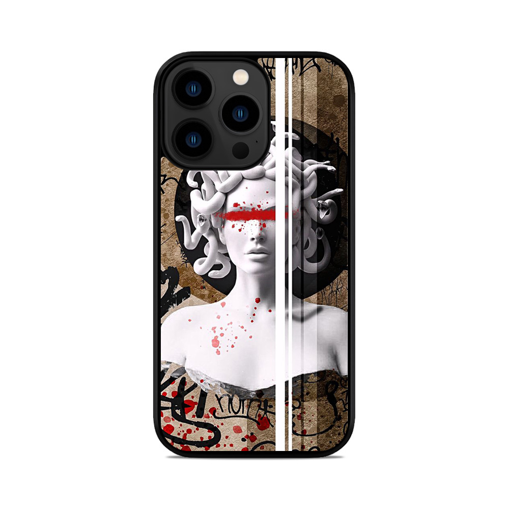 Чохол для iPhone, Samsung, Xiaomi, Huawei, Oppo, Realme графіті Горгона медуза