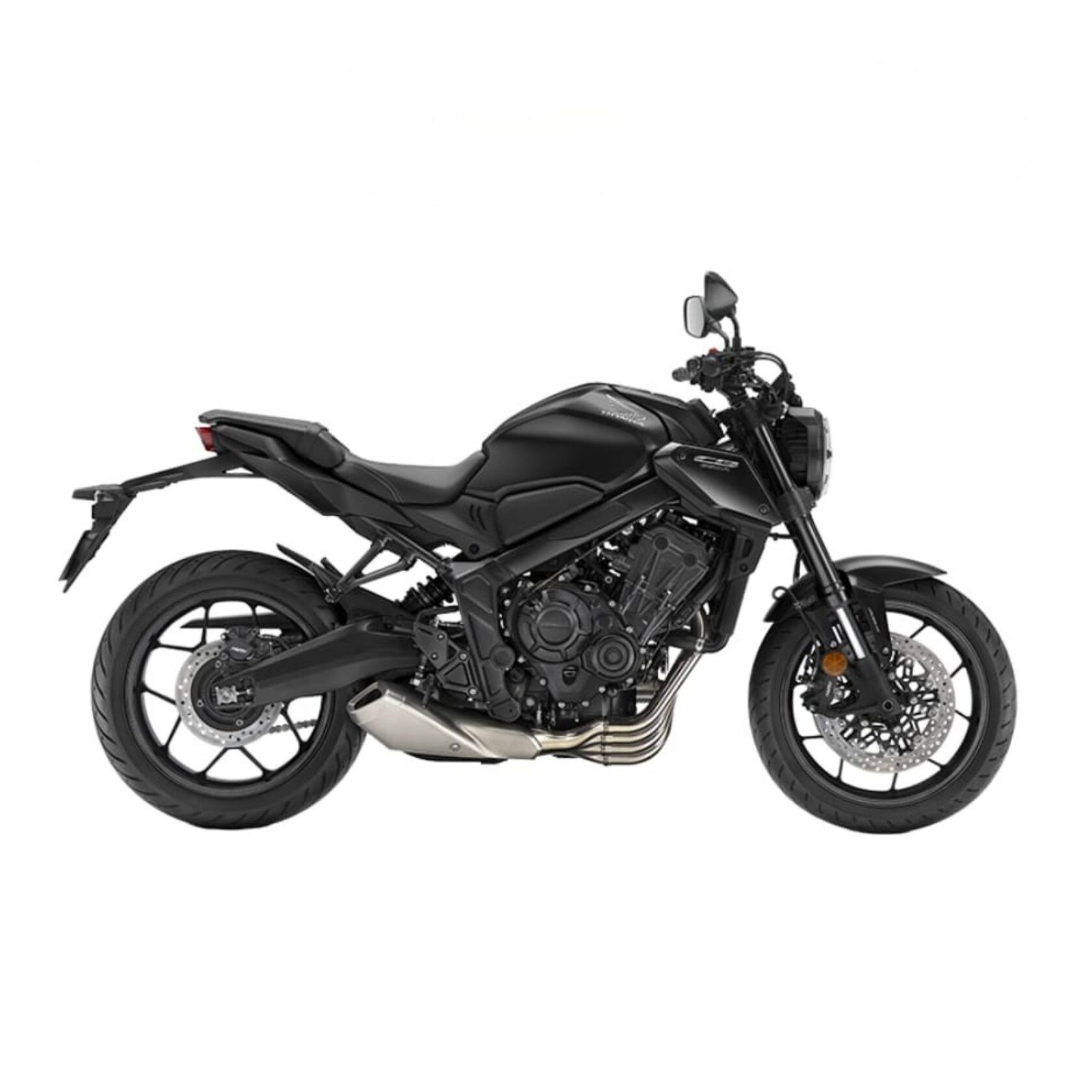 Exclusive Honda CB650R Black Edition motorcycle with matte black finish for rent in Pattaya.