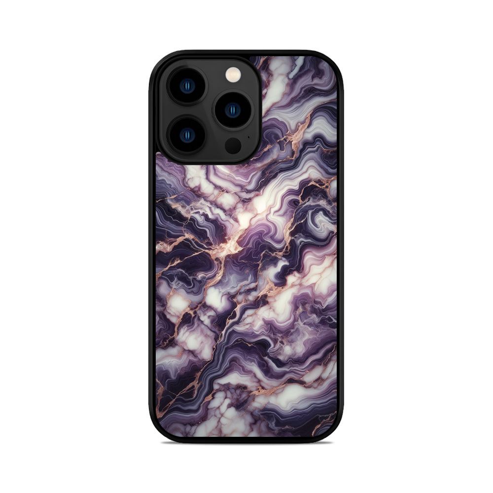 Чохол для iPhone, Samsung, Xiaomi, Huawei, Oppo, Realme мармур Аметист