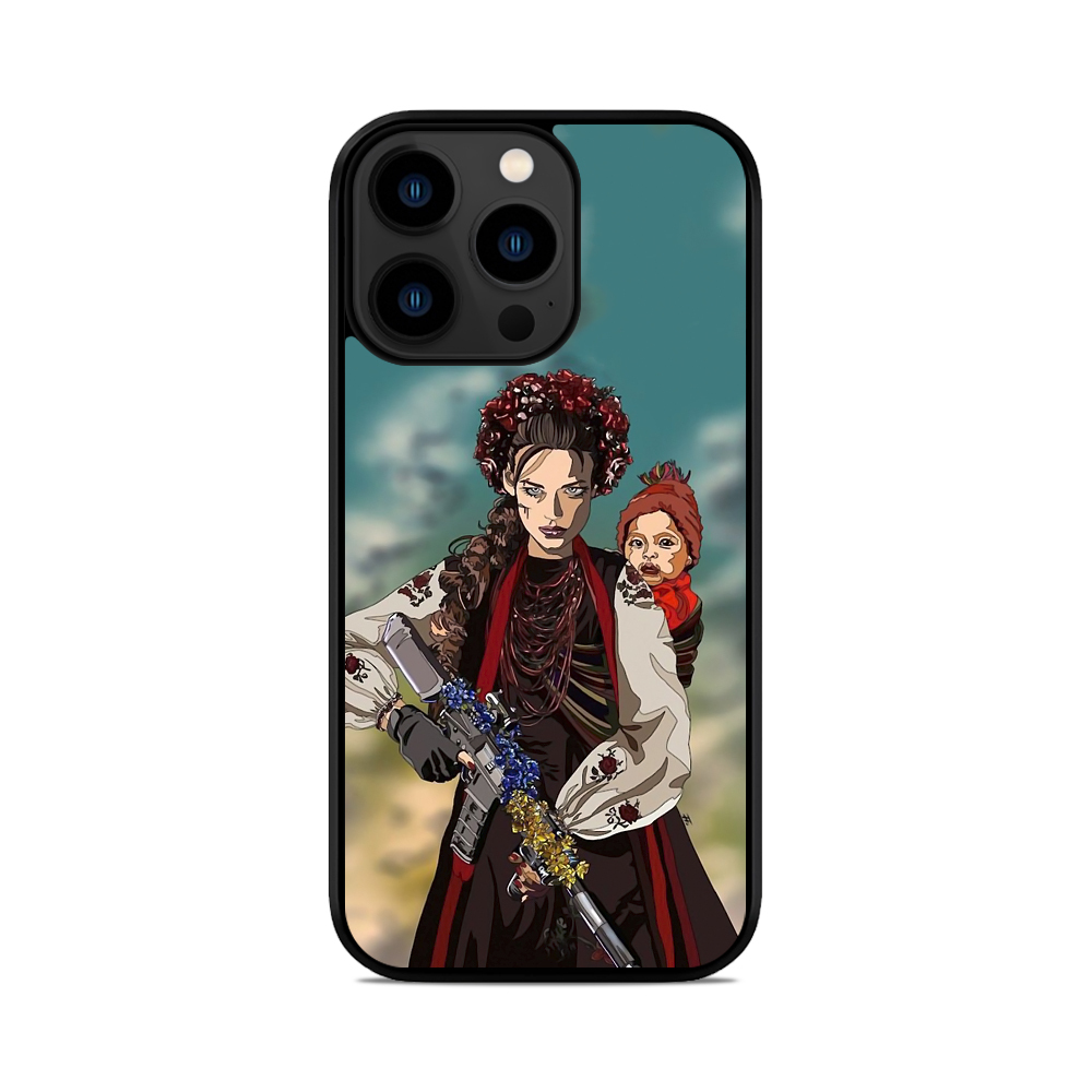 Чохол для iPhone, Samsung, Xiaomi, Huawei, Oppo, Realme Українка Воїн