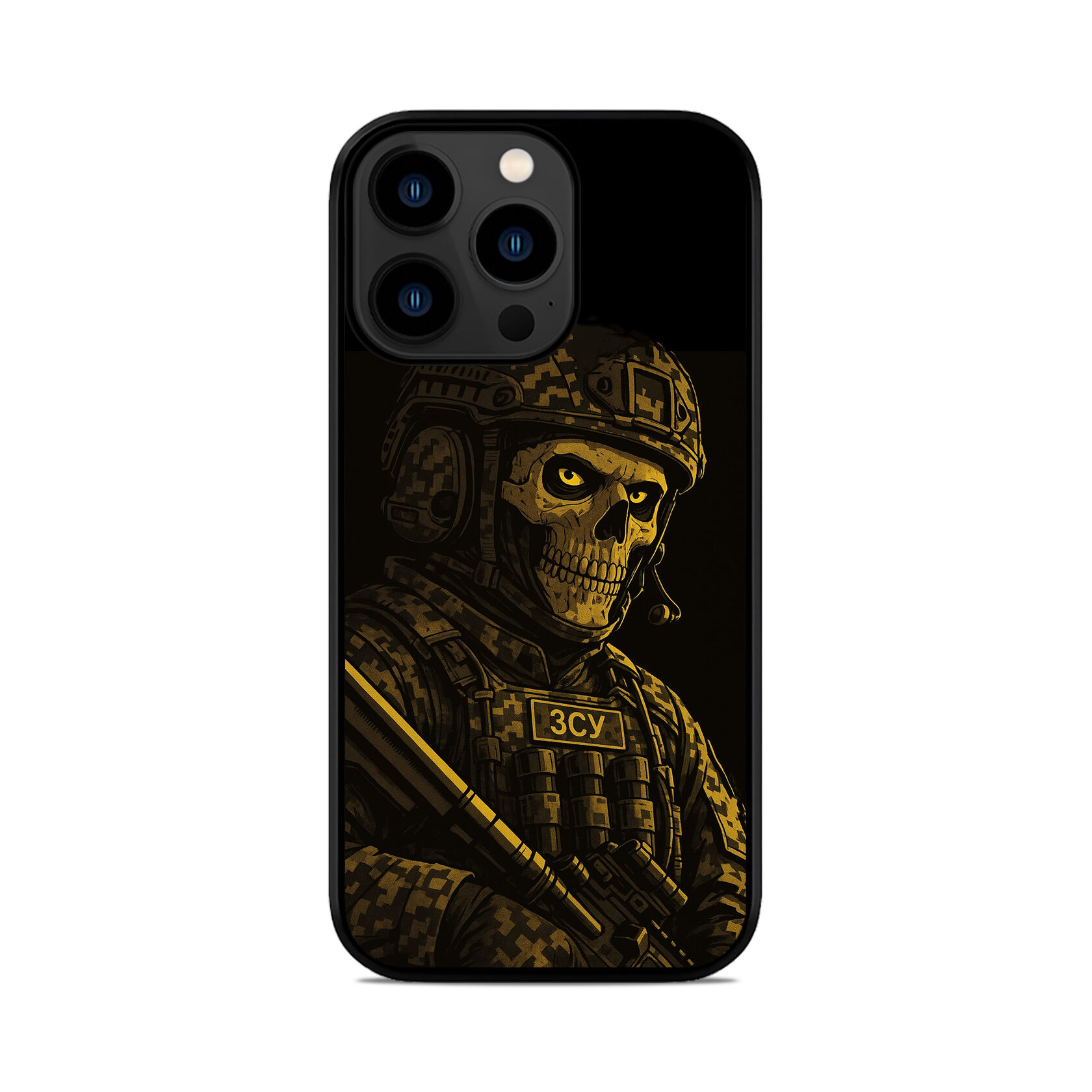 Чохол для iPhone, Samsung, Xiaomi, Huawei, Oppo, Realme ПРИВИД GHOST ЗСУ