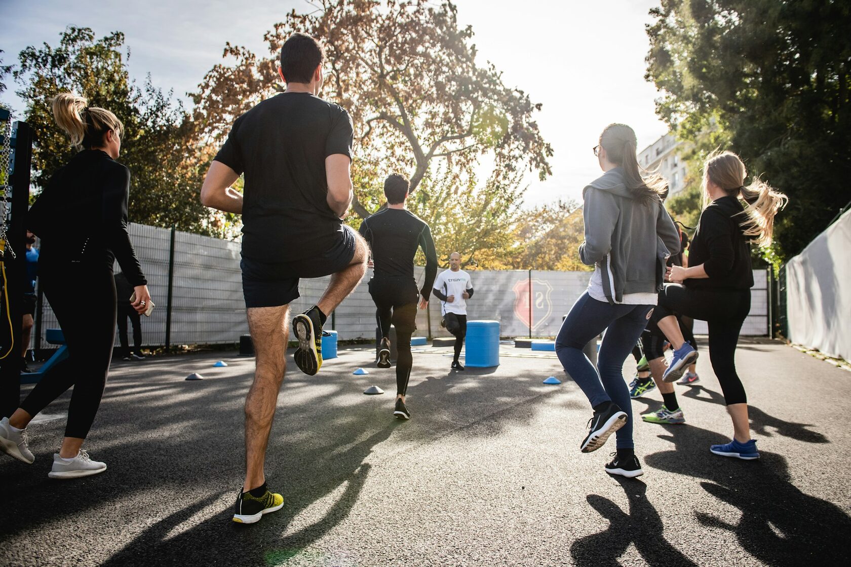 Group fitness session