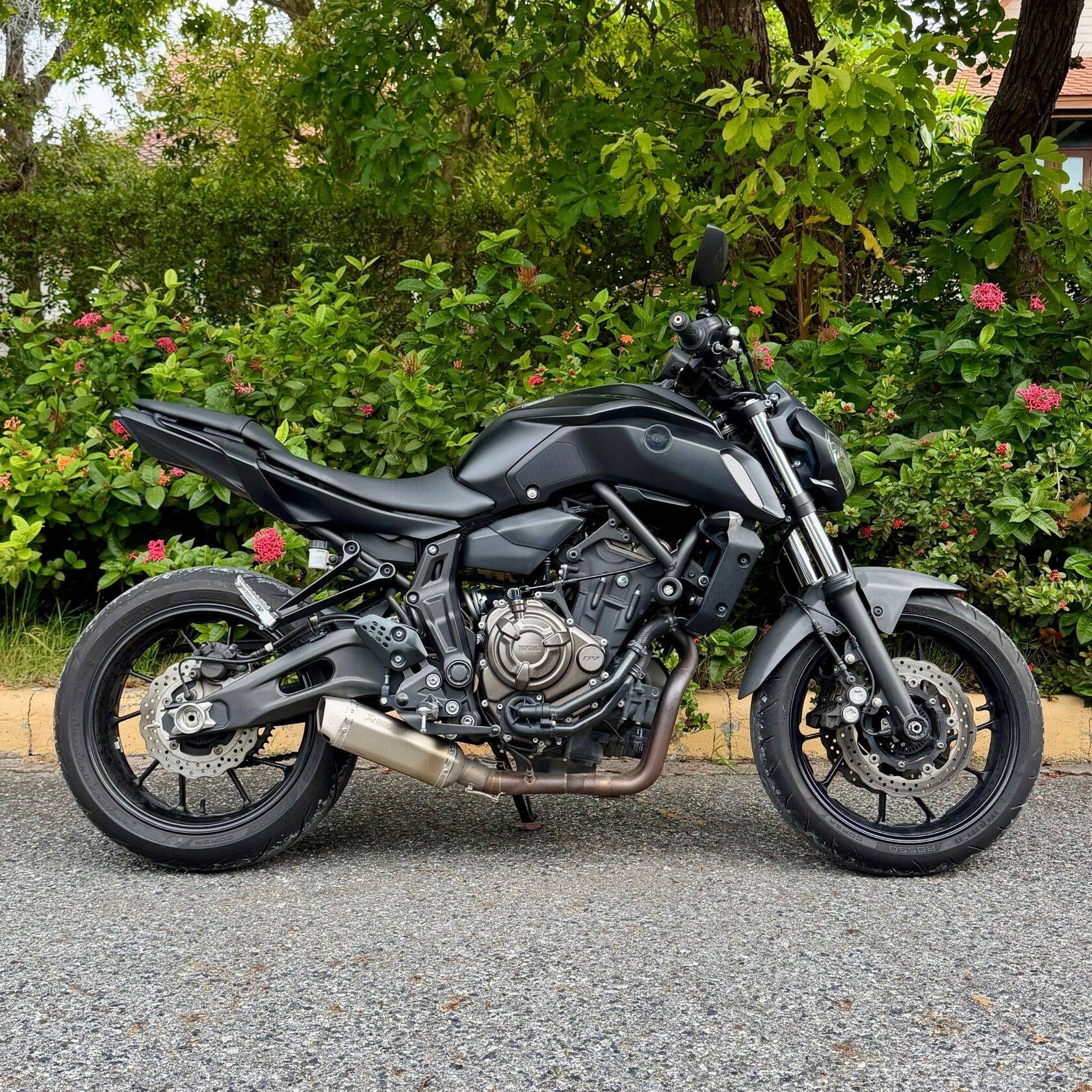 Latest Gen 3 Yamaha MT-07 big bike for rent in Pattaya