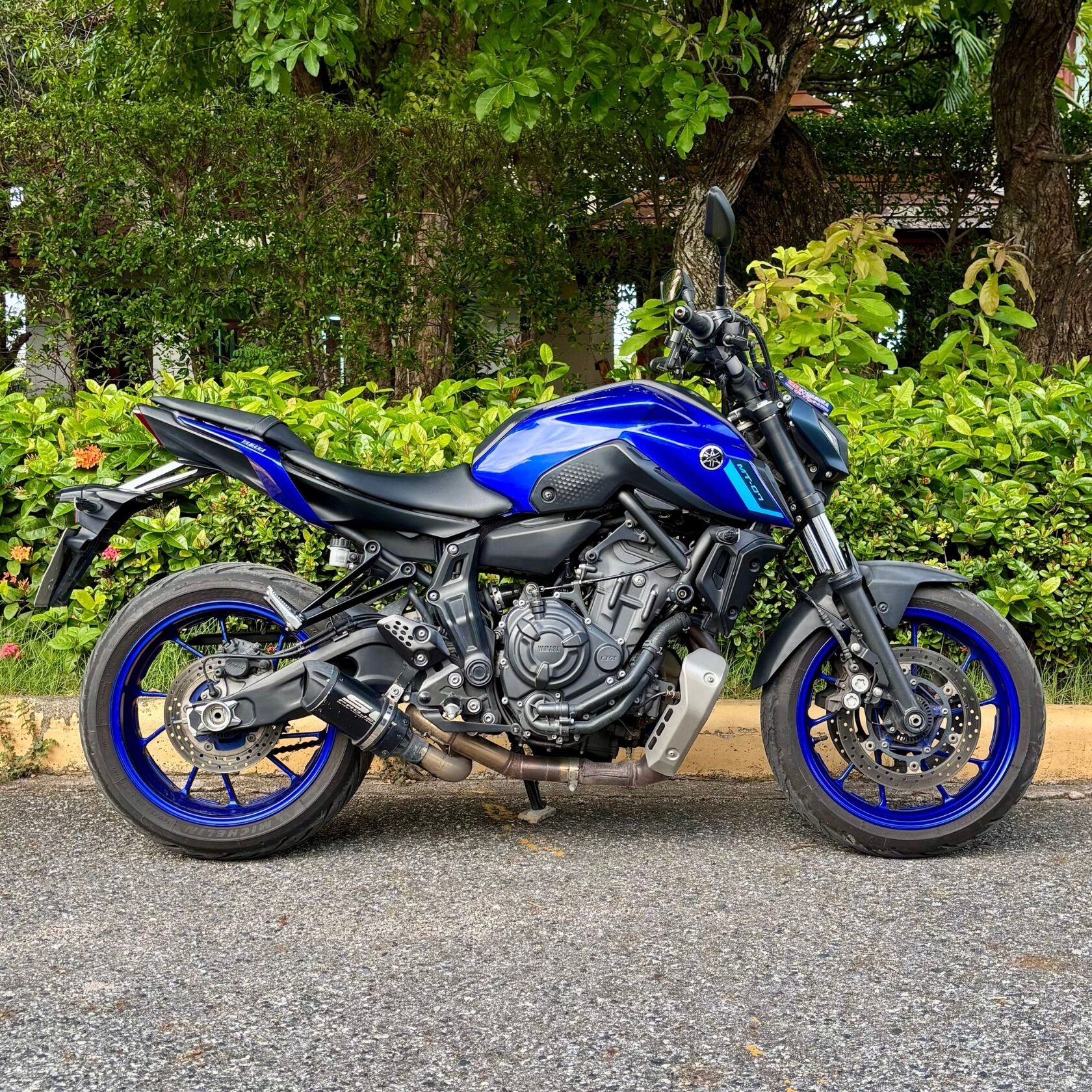 Yamaha MT-07 Gen 3 naked bike rental in Pattaya