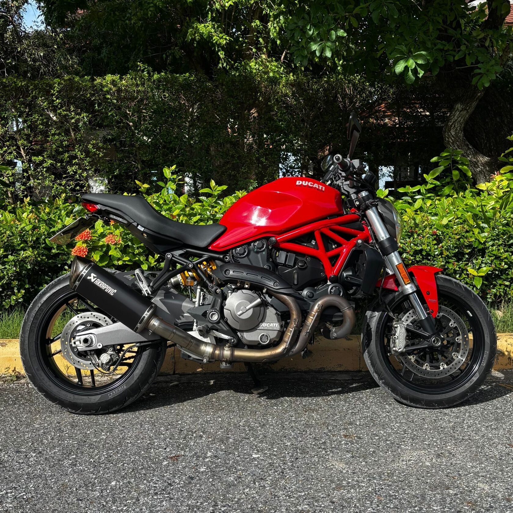Ducati Monster 821 V-Twin naked sportbike rental Pattaya
