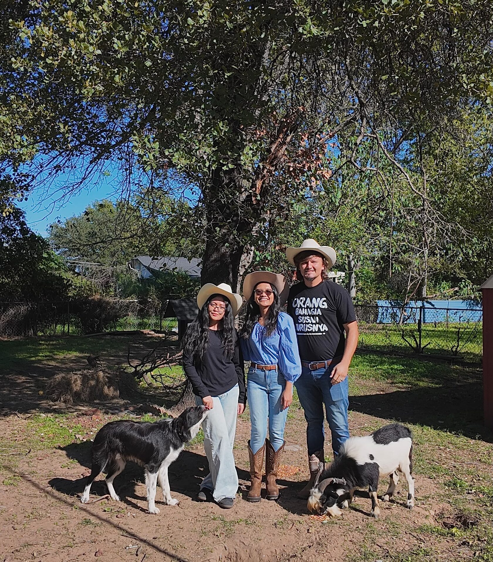 The Moldovan family standing together