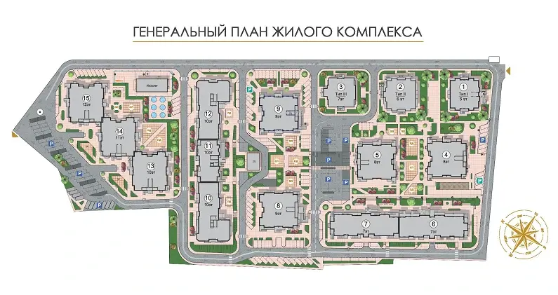 ЖК Золотая Эра — генплан территории и инфраструктура комплекса