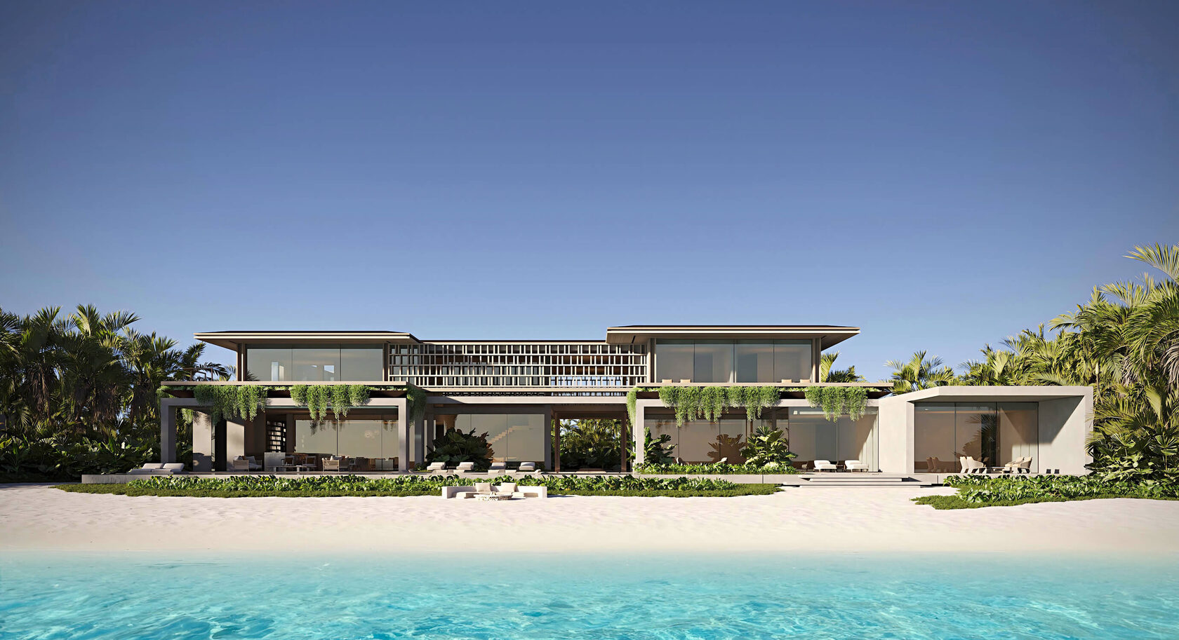 Beachfront six-bedroom Private Estate at Zamani Islands Maldives