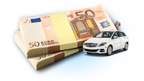 money and a car from the tetralab case autogeld24 website design