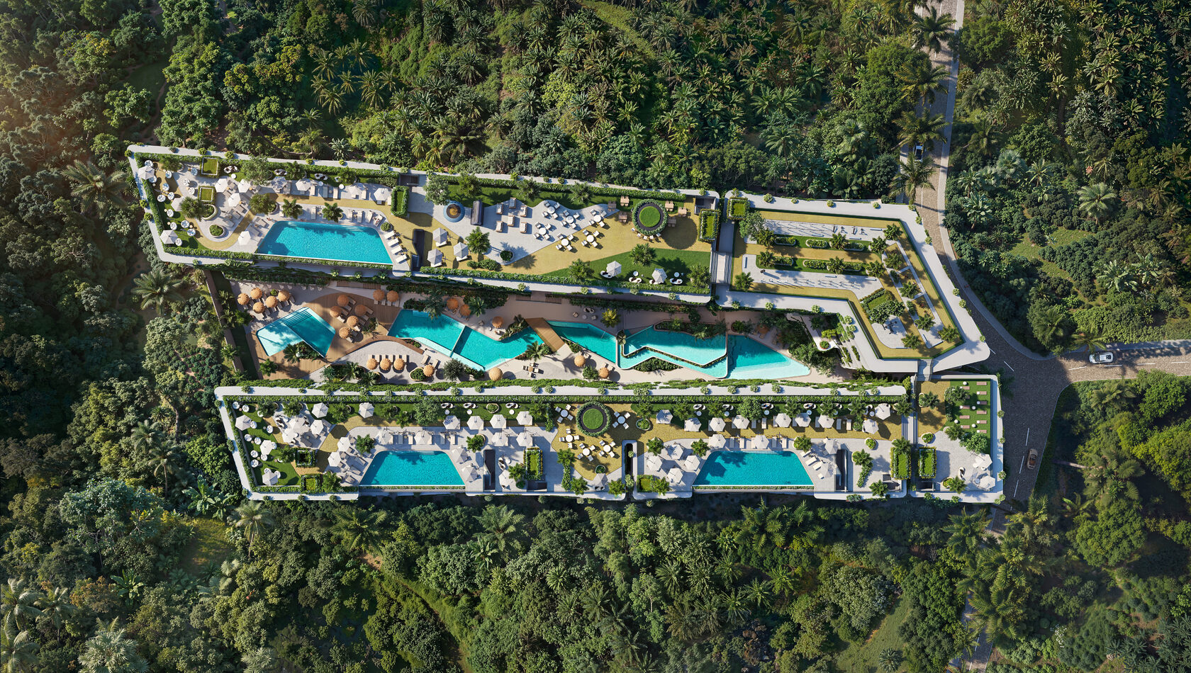 Sun Hills Layan Phuket — aerial view