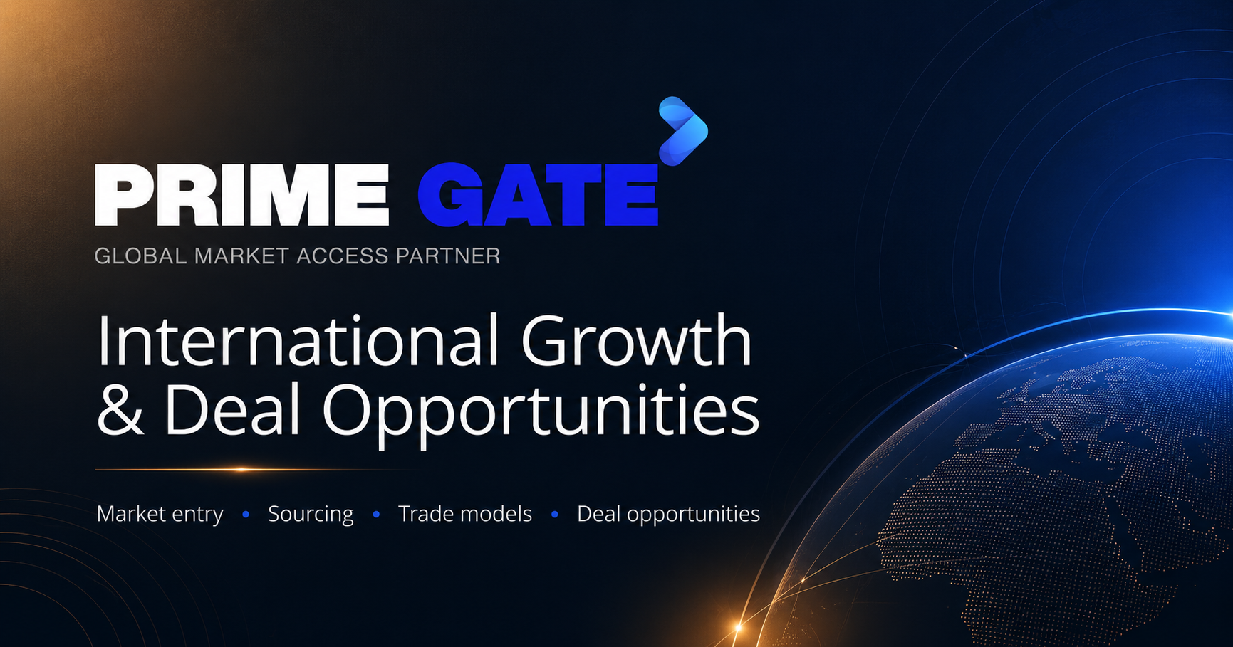PRIME GATE | International expansion · New markets · Strategic deal ...