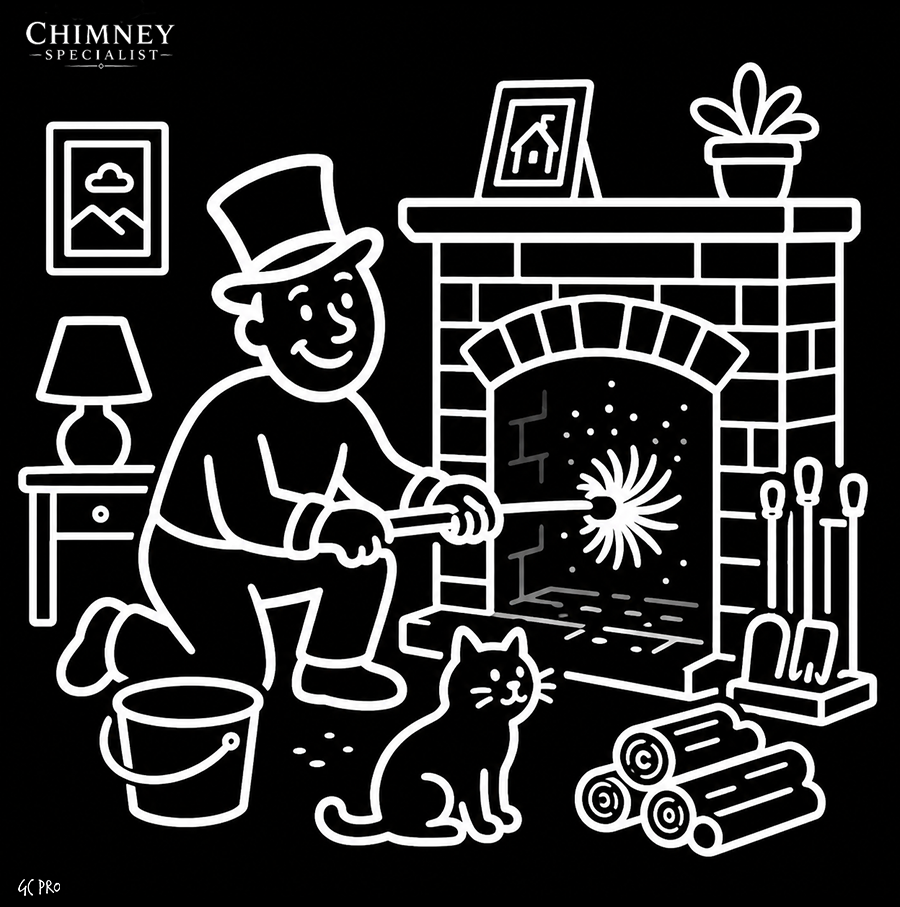 Fireplace preparation video