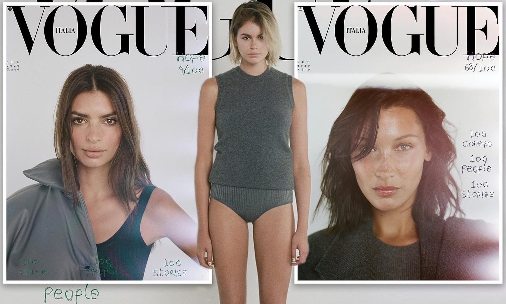 Новий номер Vogue Italia вийшов зі 100 обкладинками