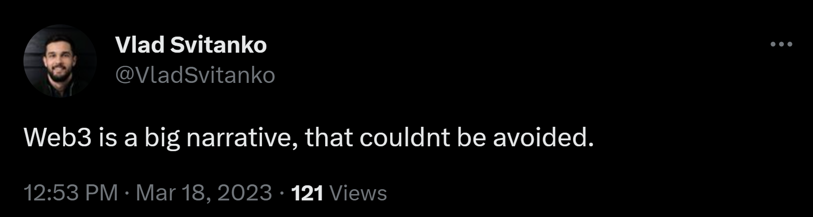 Vlad Svitanko's tweet