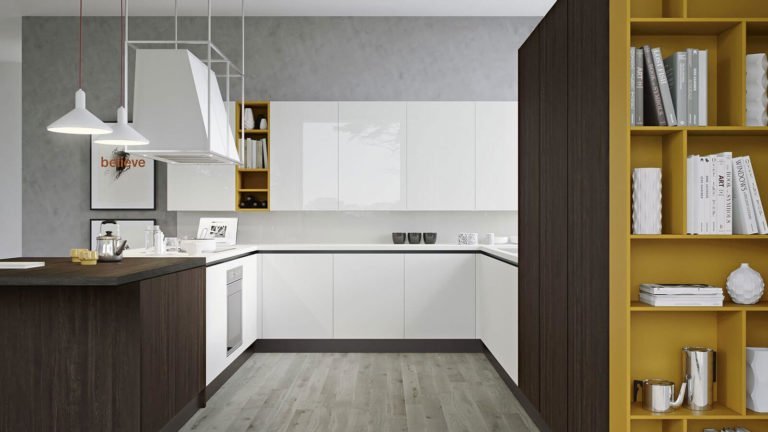 Американская кухня, П-образное расположение кухни