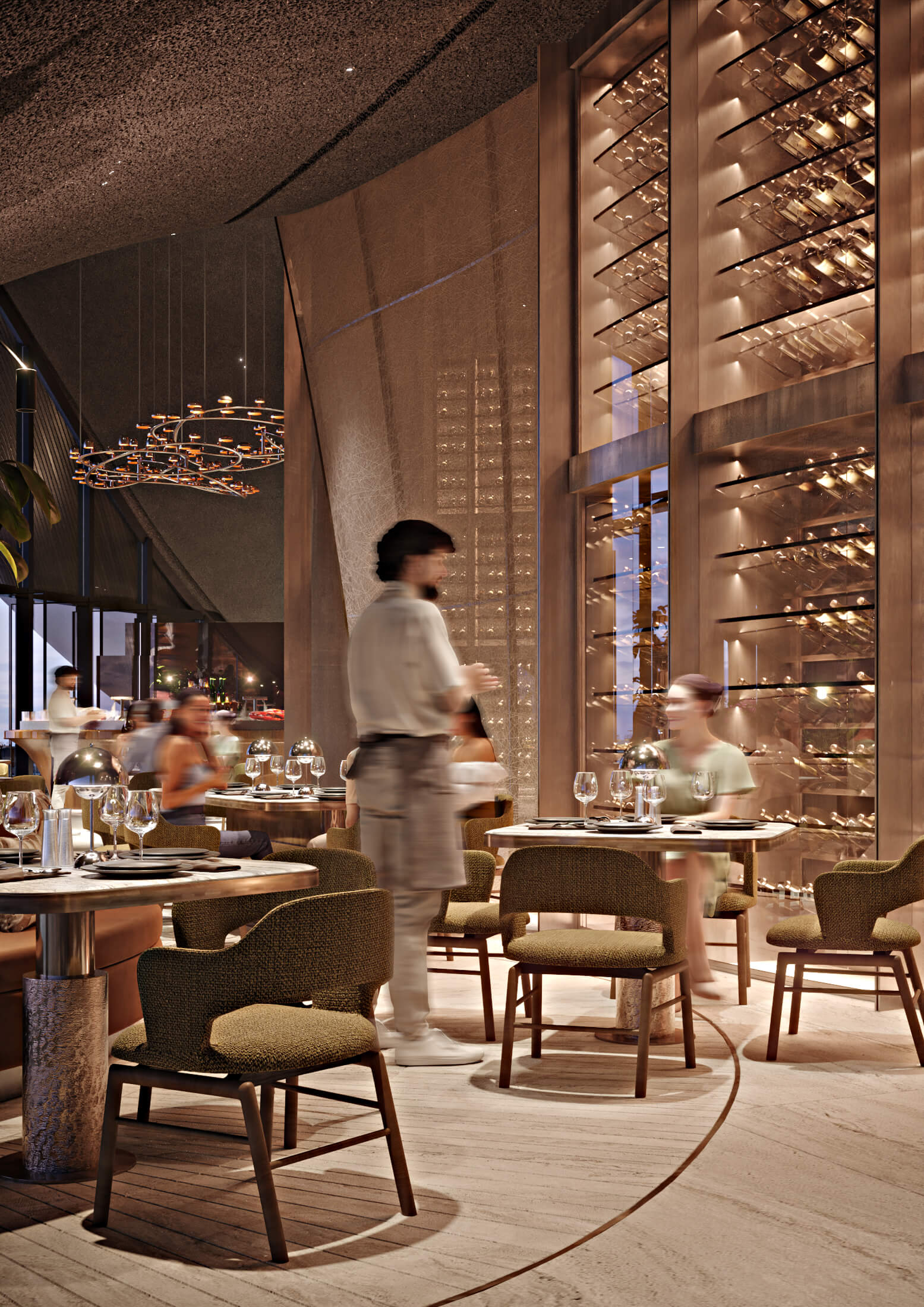 Fine-dining restaurant interior planned at Zamani Islands Maldives