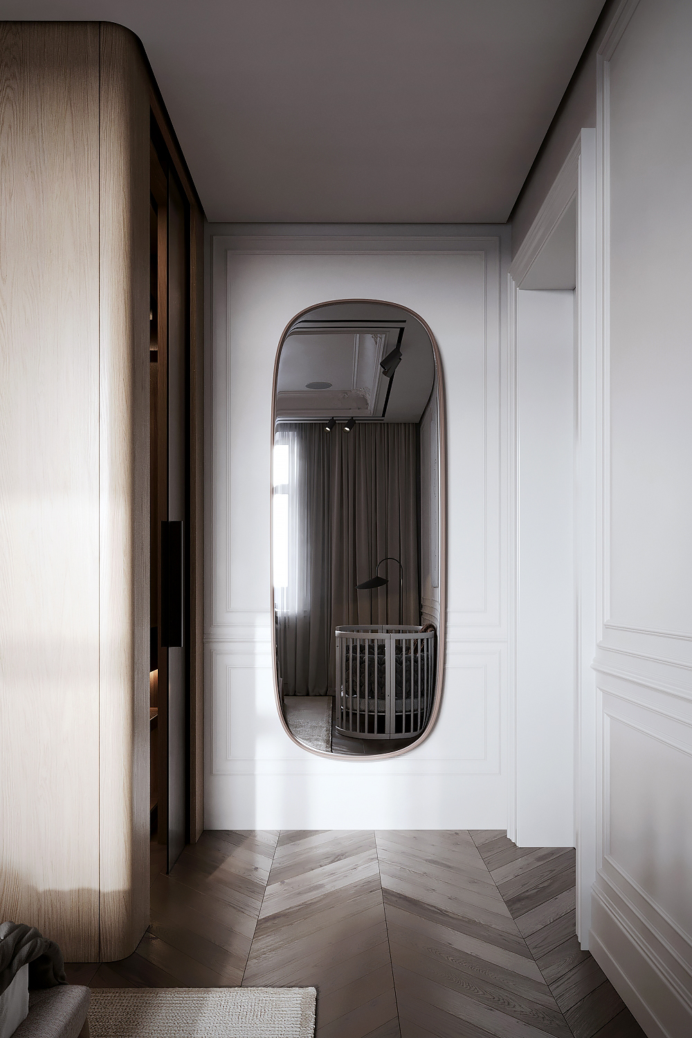 This compact 80 m² apartment is located in a building on the waterfront in the historic center of Moscow