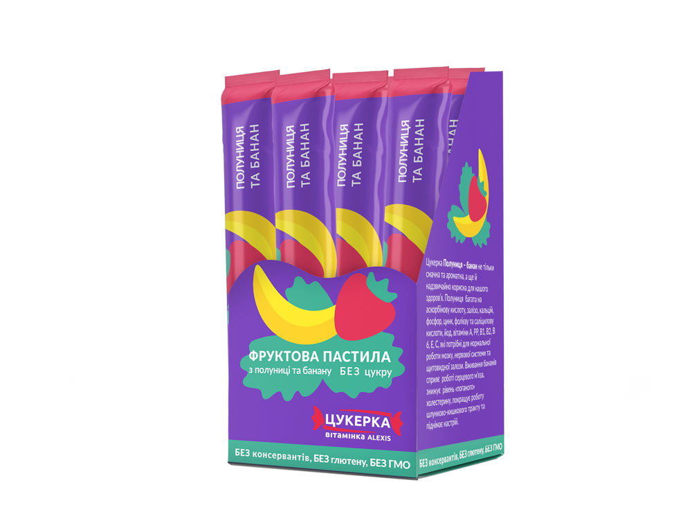 клубника и банан