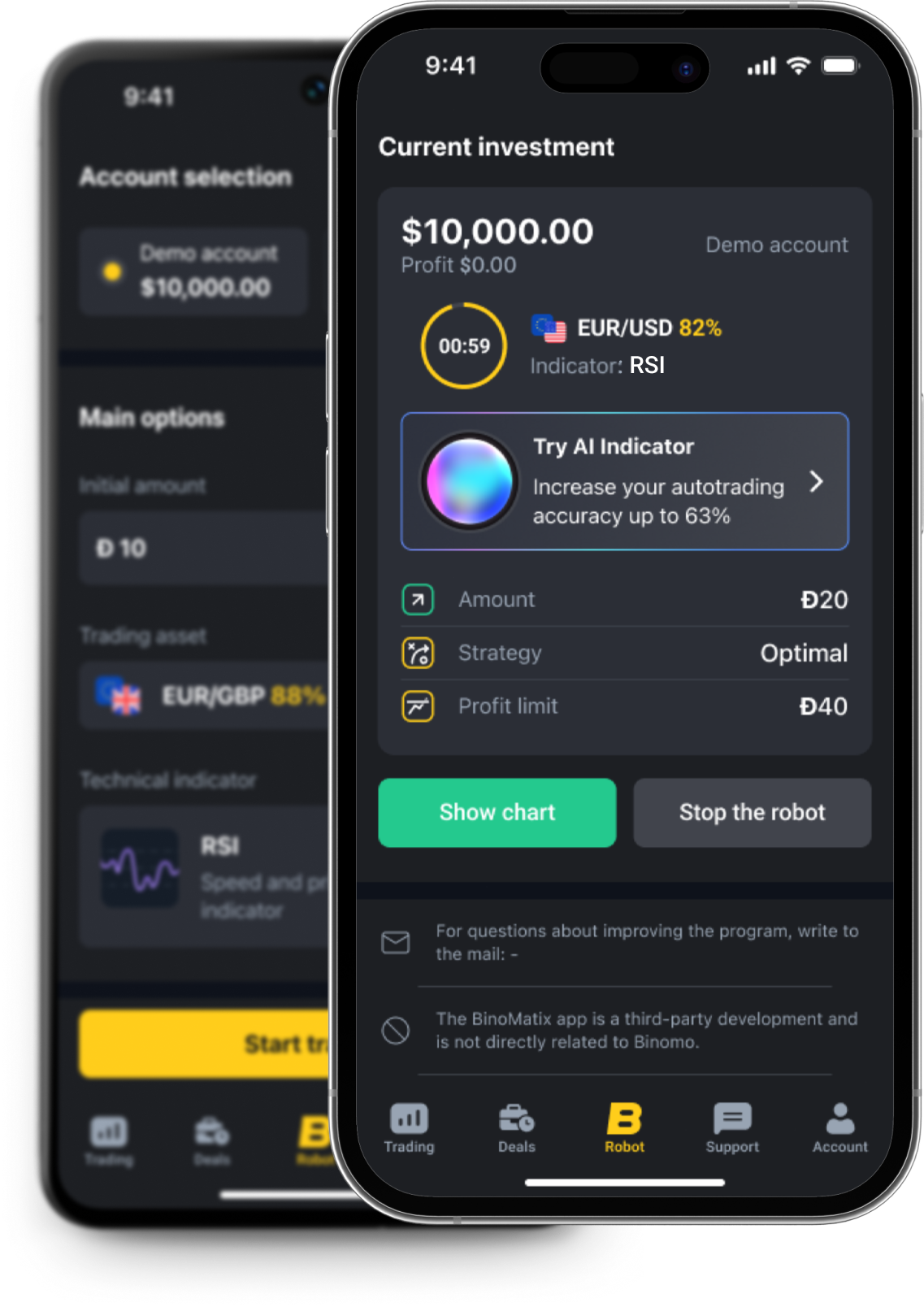 Tradematix Robots for Binomo