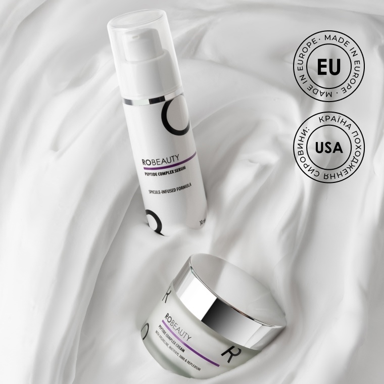 Набір Peptide Complex ROBEAUTY — пептидна сироватка 30 мл і крем