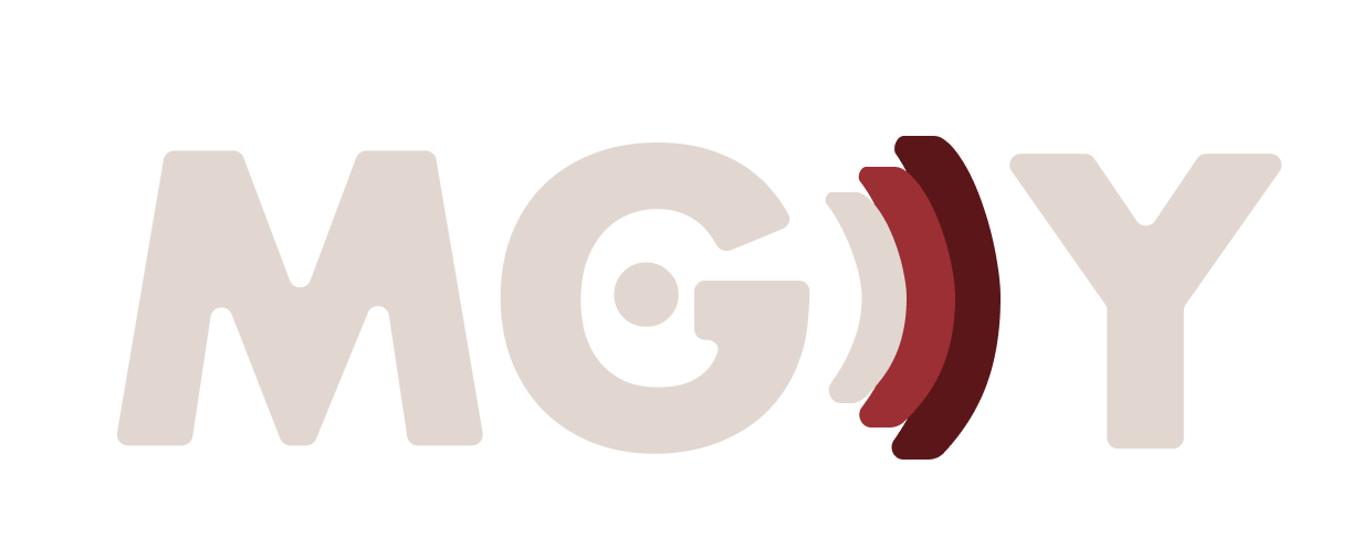 The logo of MGY which is distributor of Hi-Fi and High End Audio brands in Baltic countries