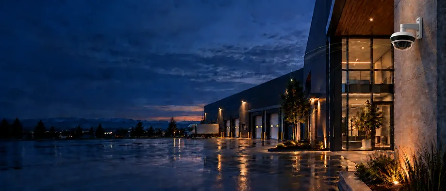 Cloud-connected video surveillance at a commercial facility