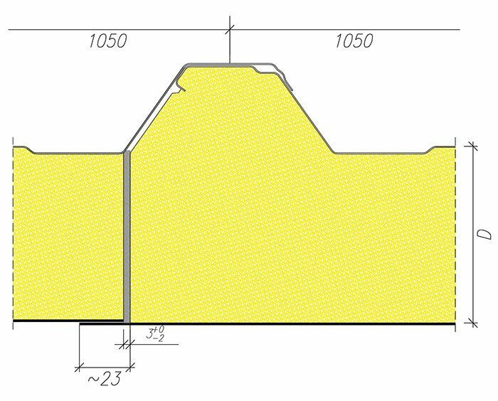 Покрівельні сендвіч-панелі AGROPIR