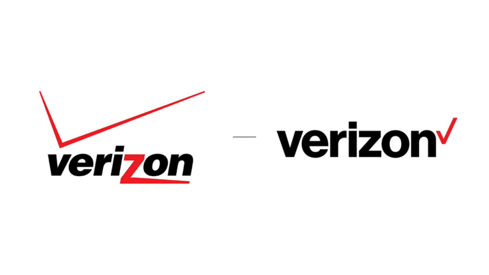 Verizon logo redesign with simplified checkmark