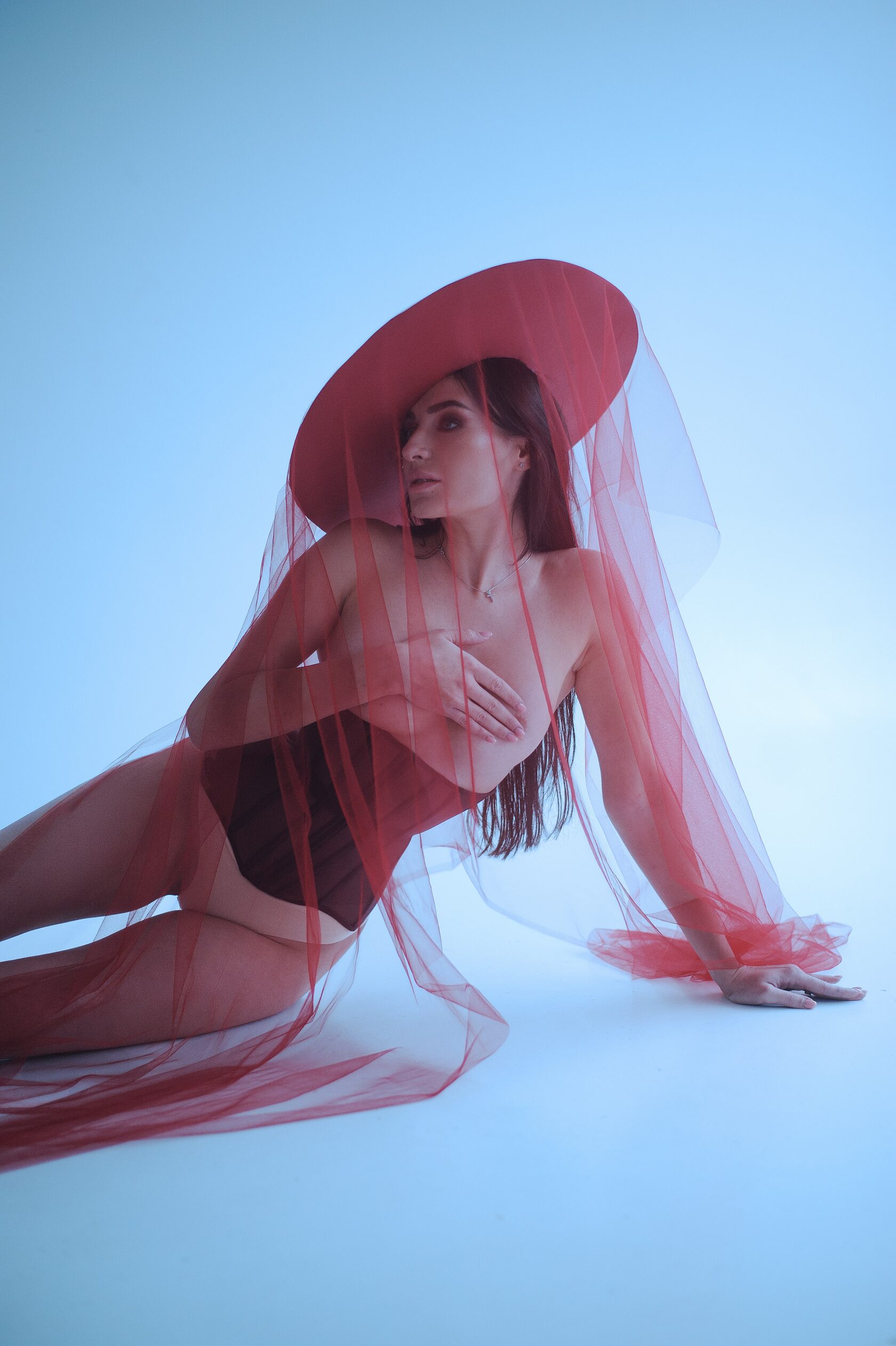 burgundy underbust corset