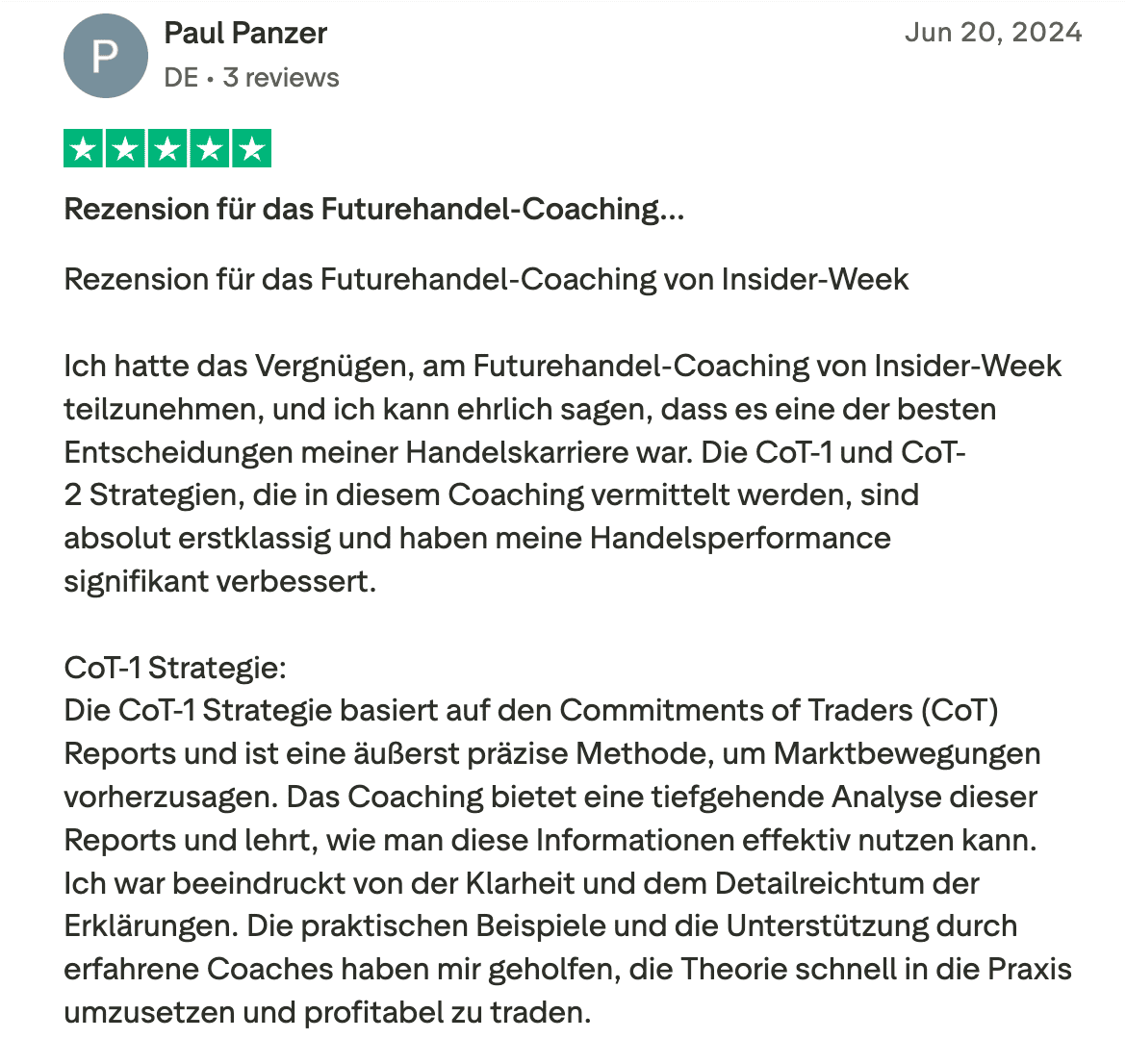 Teilnehmer-Bewertung