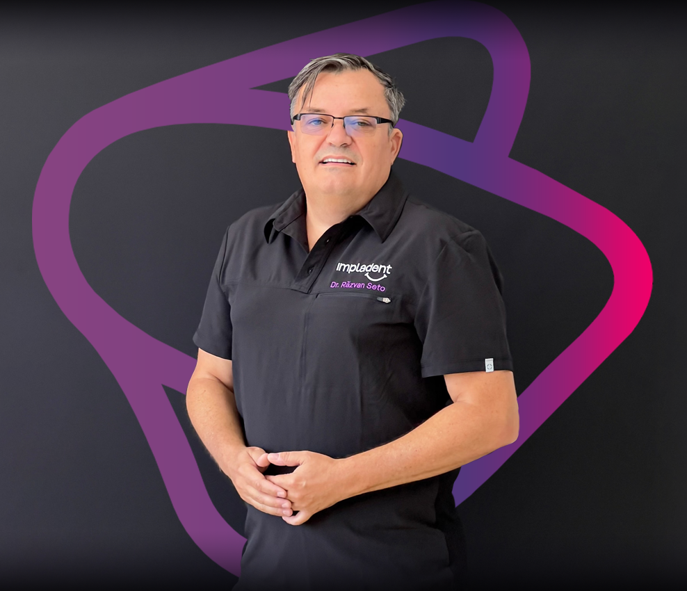 Dr. Răzvan Seto în clinica Impladent