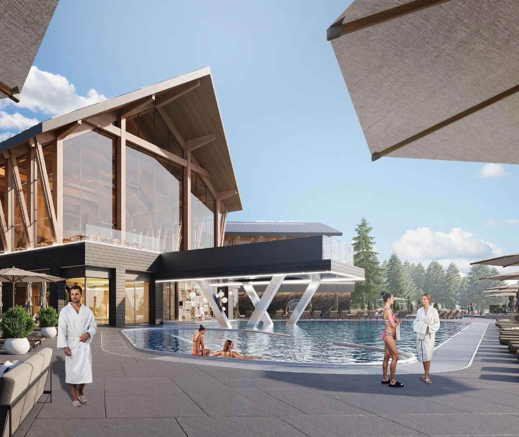 Apartel Skhidnytsya — территория комплекса