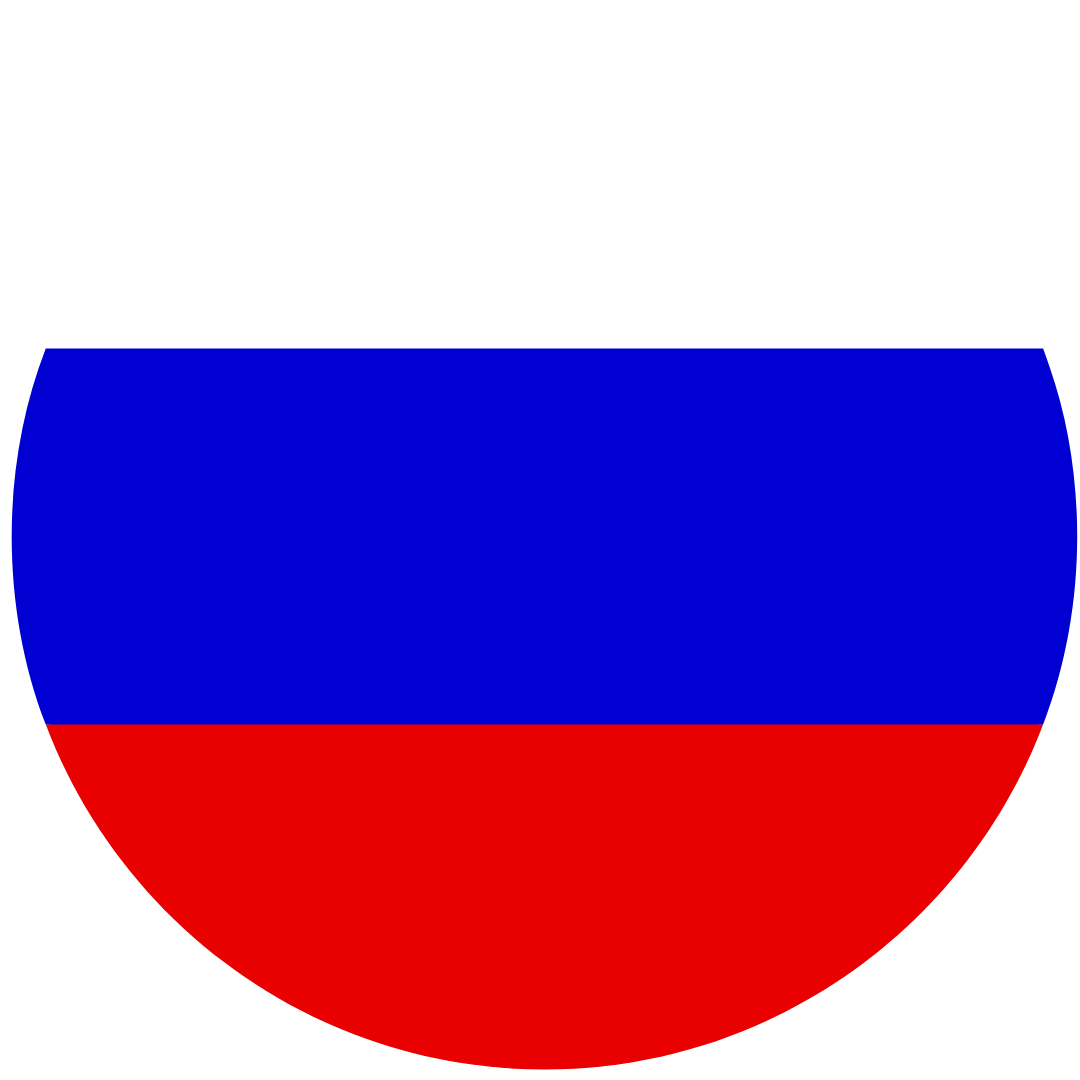 Кнопка выбора языка — Russian с иконкой флага России