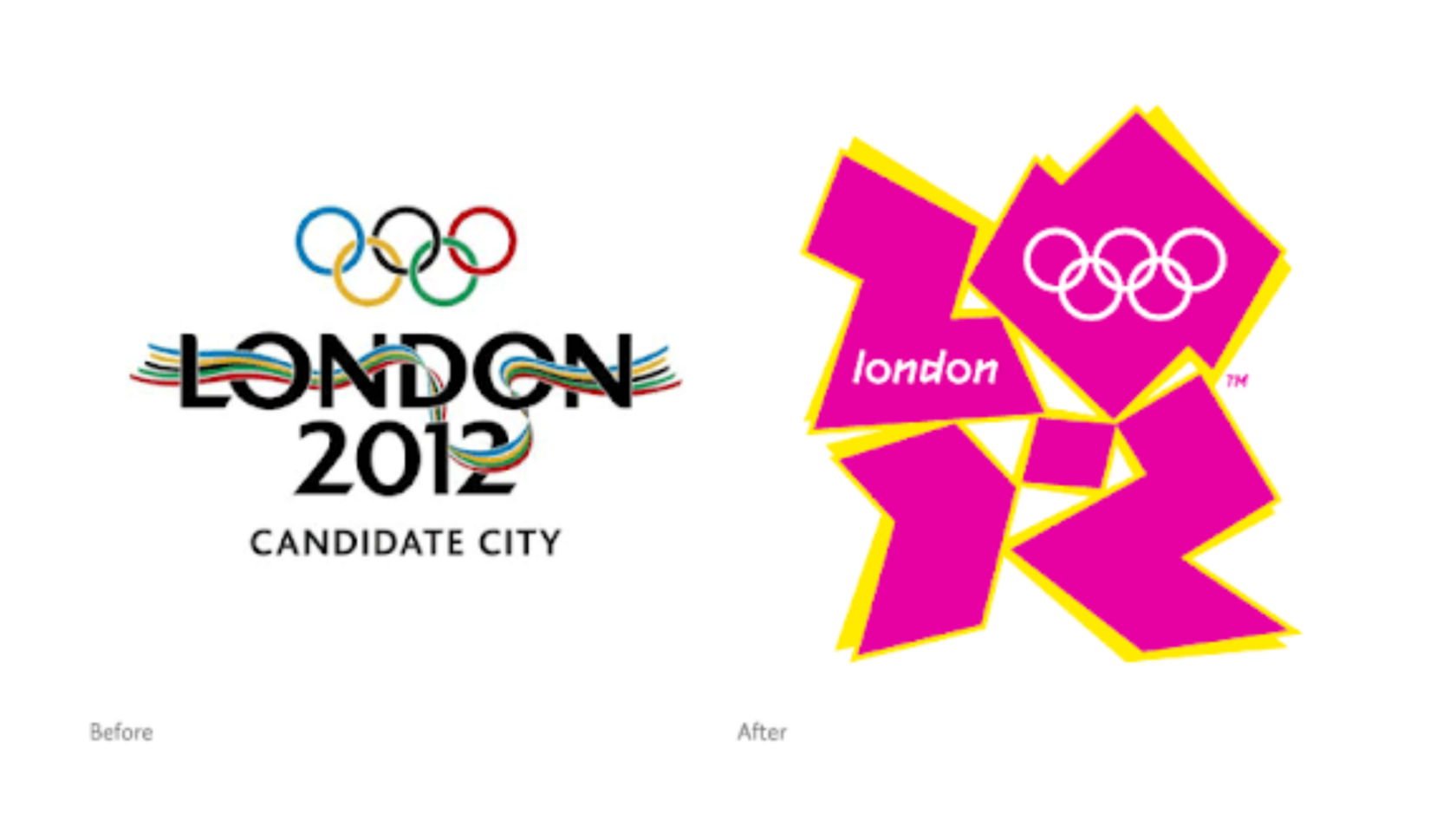 London 2012 Olympics jagged pink logo