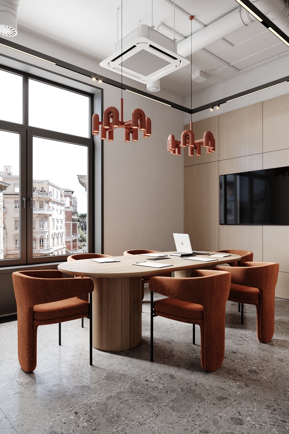 This modern office for a young IT company is located in the historic 
