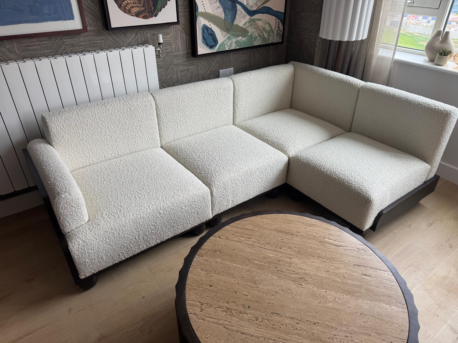 Bespoke upholstered bed frame handcrafted in Peterborough