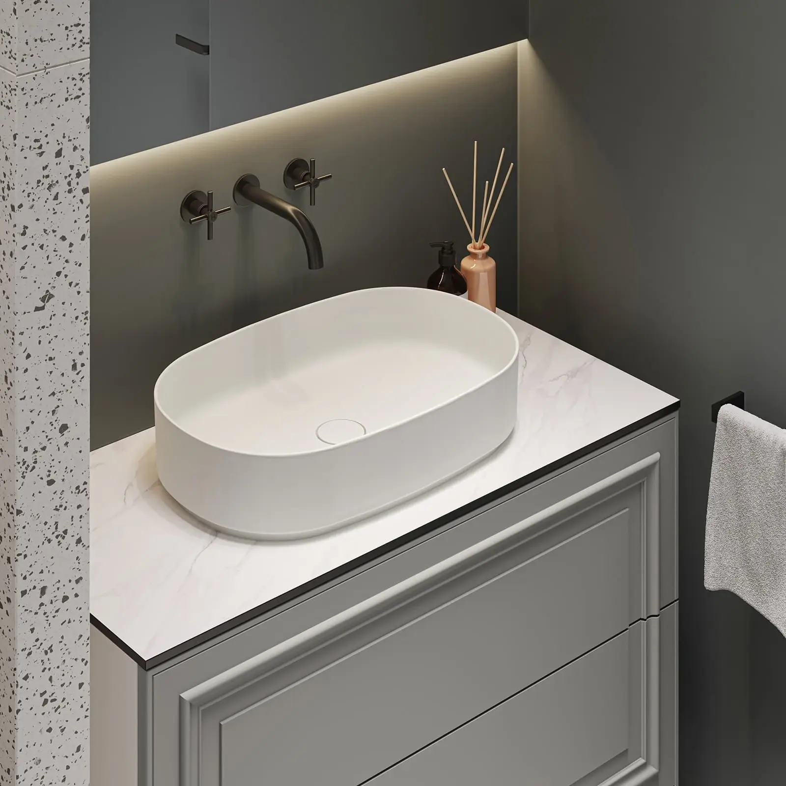 Fitted bathroom storage solution Peterborough
