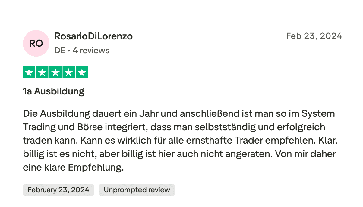 Teilnehmer-Bewertung