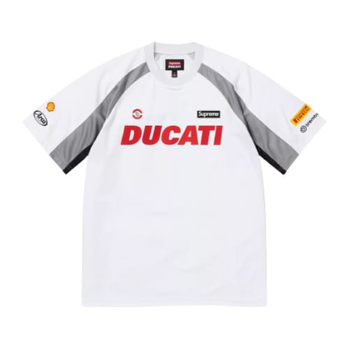Купити білу футболку Supreme Ducati