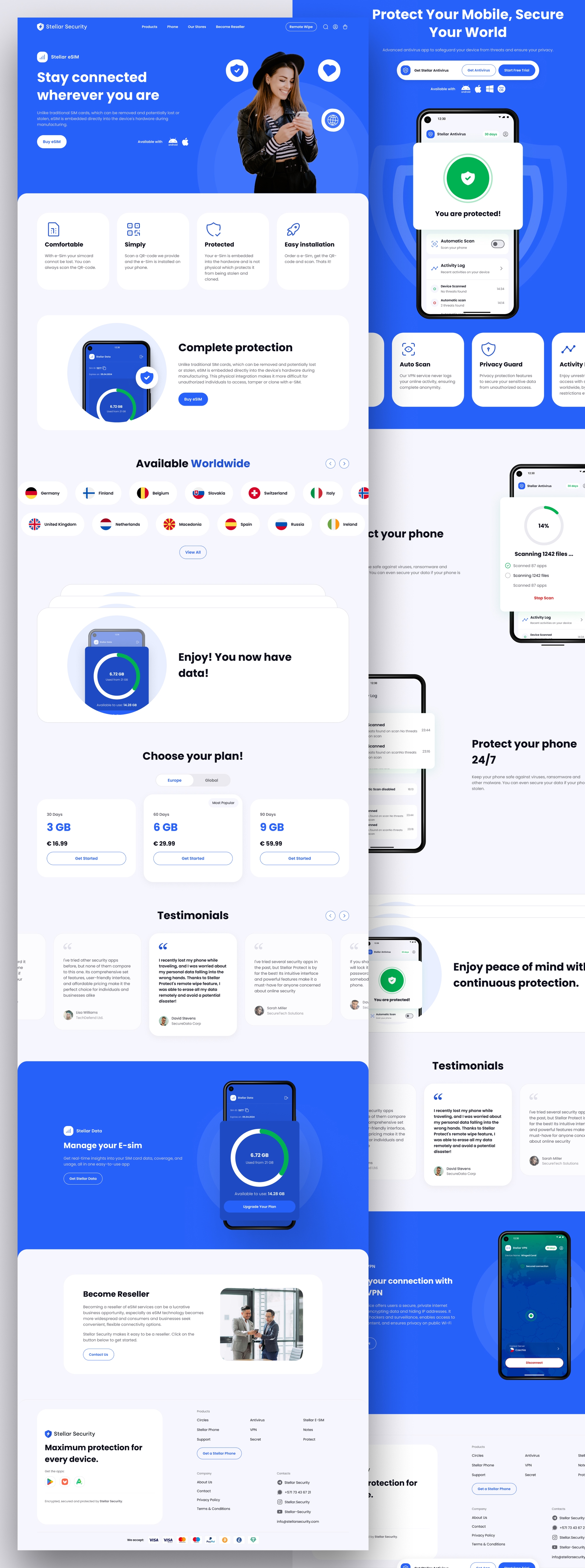 Stellar corporate website | Projects | VC design