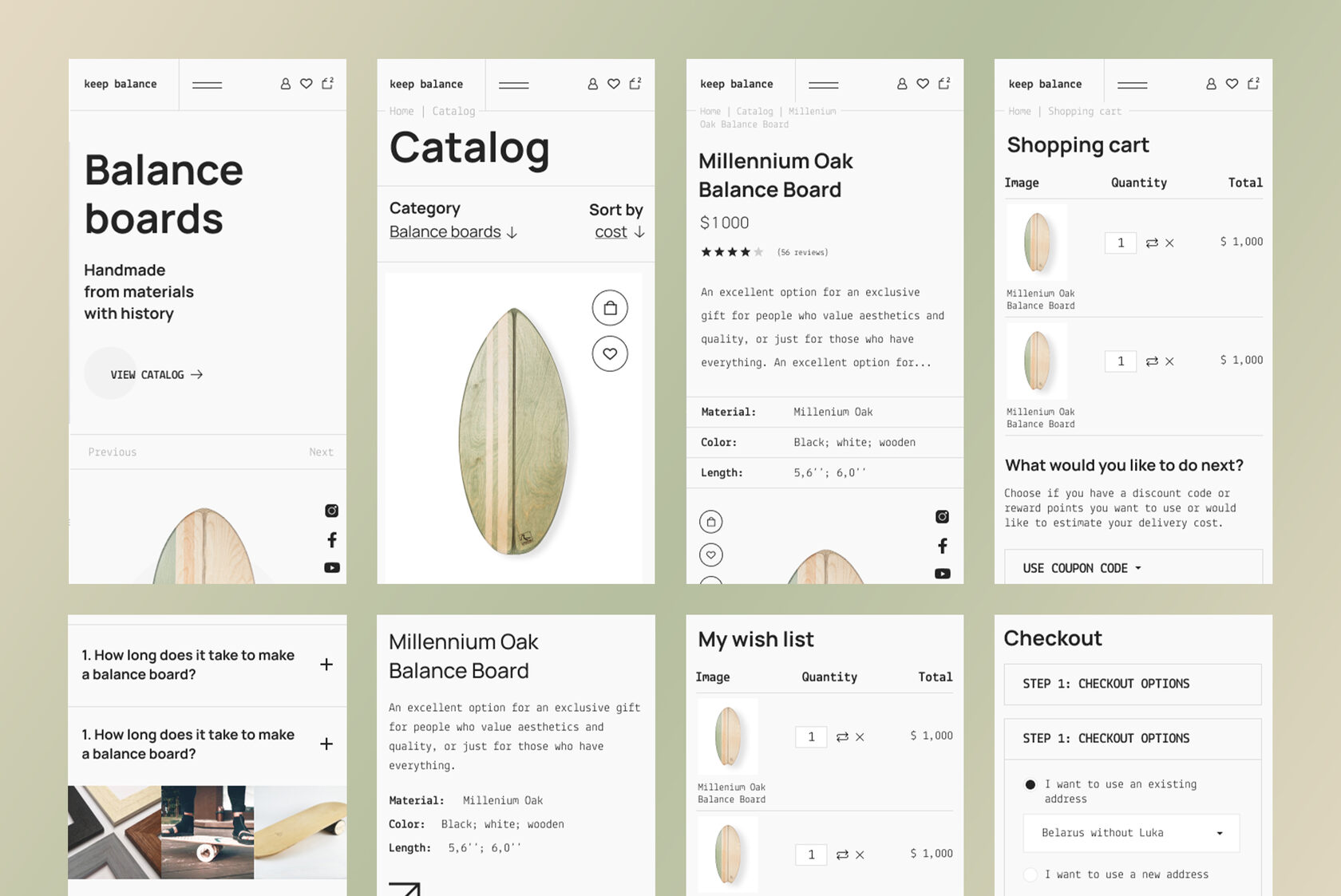 Balance Boards Design Project Mobile