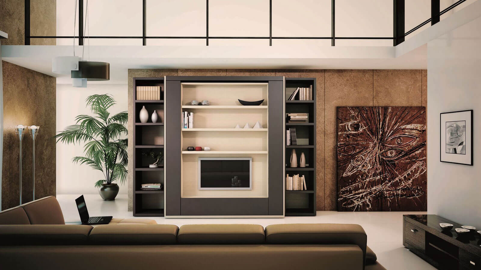 Выдвижной шкаф с кроватью трансформером