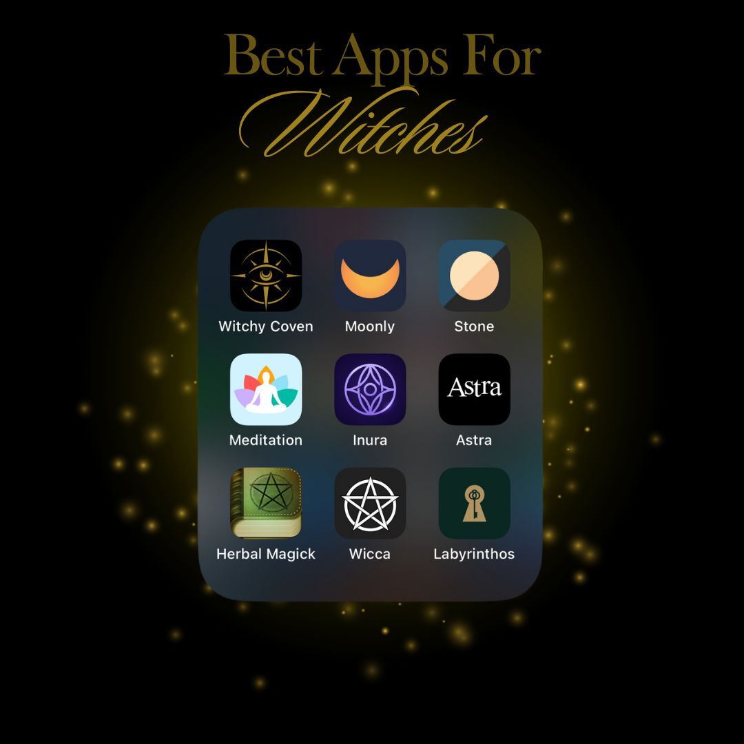 Best Apps For Witches, Witchy Apps, Witch Apps, Apps for Witches, Grimoire App, Witch Tools, Modern Witchcrasft, Witchy Coven app, Witchy Coven, Join the Coven