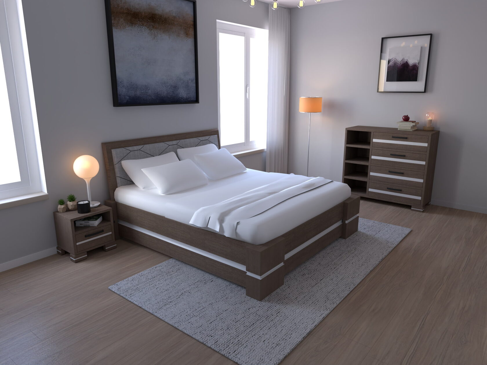 Massivholz Möbel Detailansicht - Holzmaserung und Verarbeitung