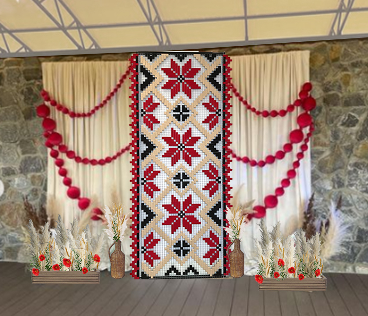 Фотозона в украинском стиле