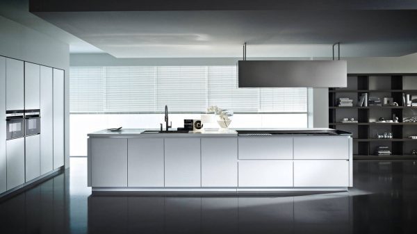  белая кухня дизайнерская мебель